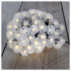 Iris Z&uacute;zmara alak&uacute; 3cm/12m/IPX3 szabv&aacute;nyos/meleg feh&eacute;r/100db LED-es/napelemes f&eacute;nydekor&aacute;ci&oacute; H&aacute;ztart&aacute;s / Otthon / K&uuml;lt&eacute;r - Vil&aacute;g&iacute;t&aacute;s / elektromoss&aacute;g - Led szalag / f&eacute;nyf&uuml;z&eacute;r - 388933