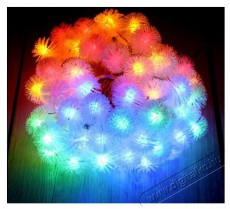 Iris Zúzmara alakú 3cm/5m/több színű/50db LED-es elemes fénydekoráció Háztartás / Otthon / Kültér - Világítás / elektromosság - Led szalag / fényfüzér - 388651