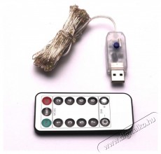 Iris 8 programos 10m/távirányítós/több színű/100db LED-es/USB-s fénydekoráció Háztartás / Otthon / Kültér - Világítás / elektromosság - Hangulat teremtő világítás - 388928