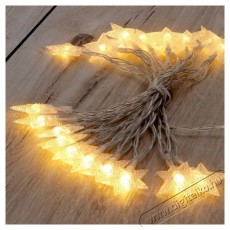 Iris Csillag alakú fix fényű/3m/meleg fehér/10db LED-es USB-s fénydekoráció Háztartás / Otthon / Kültér - Világítás / elektromosság - Hangulat teremtő világítás - 388992