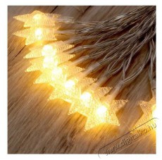 Iris Csillag alakú fix fényű/3m/meleg fehér/20db LED-es/3xAA elemes fénydekoráció Háztartás / Otthon / Kültér - Világítás / elektromosság - Led szalag / fényfüzér - 388993