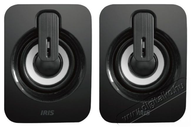 Iris H-13 fekete USB hangfal Audio-Video / Hifi / Multimédia - Hangfal - Hangfalszett - Álló / front hangfal - 385406