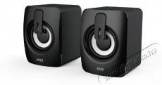 Iris H-13 fekete USB hangfal Audio-Video / Hifi / Multimédia - Hangfal - Hangfalszett - Álló / front hangfal - 385406