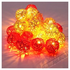 Iris Gömb alakú fonott/rattan/4m/fehér/20db LED-es/3xAA elemes fénydekoráció Háztartás / Otthon / Kültér - Világítás / elektromosság - Led szalag / fényfüzér - 388524