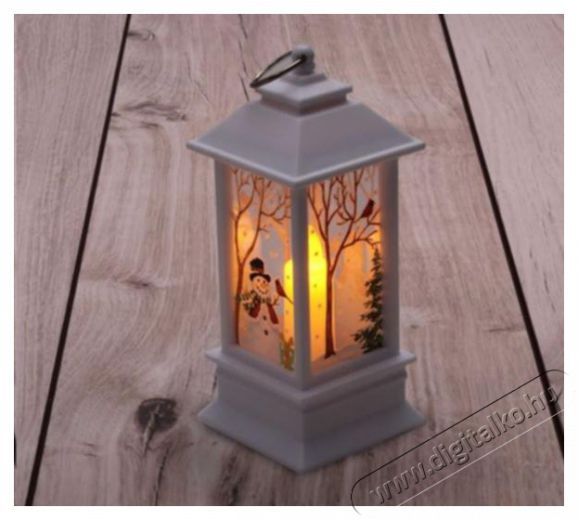 Iris Karácsonyi hóember mintás 13x5,3x5,3cm LED-es fehér lámpás Háztartás / Otthon / Kültér - Világítás / elektromosság - Hangulat teremtő világítás - 389030