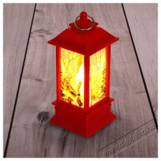 Iris Karácsonyi Mikulás mintás 13x5,3x5,3cm LED-es piros lámpás Háztartás / Otthon / Kültér - Világítás / elektromosság - Hangulat teremtő világítás - 388953