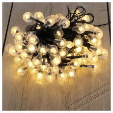 Iris Buborékgömb alakú 23mm/8 programos/7m/IPX3 szabványos/meleg fehér/50db LED-es/napelemes fénydekoráció Háztartás / Otthon / Kültér - Világítás / elektromosság - Led szalag / fényfüzér - 388550