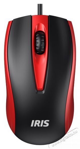 Iris E-17 USB egér - piros Iroda és számítástechnika - Egér - Vezetékes egér - 384958