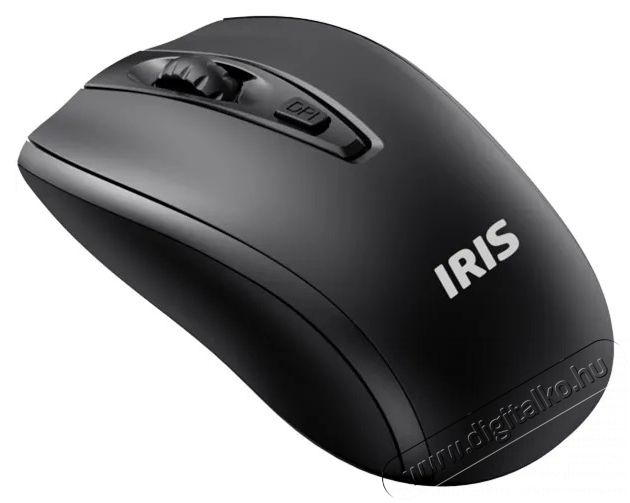 Iris E-24 vezeték nélküli fekete egér Iroda és számítástechnika - Egér - Vezeték nélküli egér - 384956