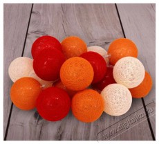 Iris G&ouml;mb alak&uacute; 6cm/sz&iacute;nes fonott/3m/piros-narancs-meleg feh&eacute;r/20db LED-es/USB-s f&eacute;nydekor&aacute;ci&oacute; H&aacute;ztart&aacute;s / Otthon / K&uuml;lt&eacute;r - Vil&aacute;g&iacute;t&aacute;s / elektromoss&aacute;g - Led szalag / f&eacute;nyf&uuml;z&eacute;r - 388533