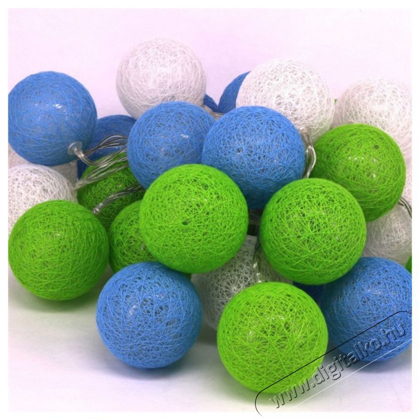 Iris G&ouml;mb alak&uacute; 6cm/sz&iacute;nes fonott/4,5m/z&ouml;ld-k&eacute;k-feh&eacute;r/30db LED-es/USB-s f&eacute;nydekor&aacute;ci&oacute; H&aacute;ztart&aacute;s / Otthon / K&uuml;lt&eacute;r - Vil&aacute;g&iacute;t&aacute;s / elektromoss&aacute;g - Led szalag / f&eacute;nyf&uuml;z&eacute;r - 388527