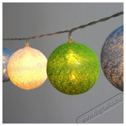 Iris G&ouml;mb alak&uacute; 6cm/sz&iacute;nes fonott/4,5m/z&ouml;ld-k&eacute;k-feh&eacute;r/30db LED-es/USB-s f&eacute;nydekor&aacute;ci&oacute; H&aacute;ztart&aacute;s / Otthon / K&uuml;lt&eacute;r - Vil&aacute;g&iacute;t&aacute;s / elektromoss&aacute;g - Led szalag / f&eacute;nyf&uuml;z&eacute;r - 388527