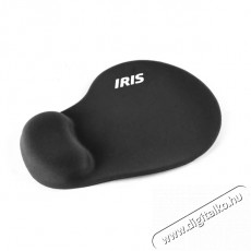 Iris P-23 ergonómikus fekete egérpad Iroda és számítástechnika - Egér - Egérpad - 384947