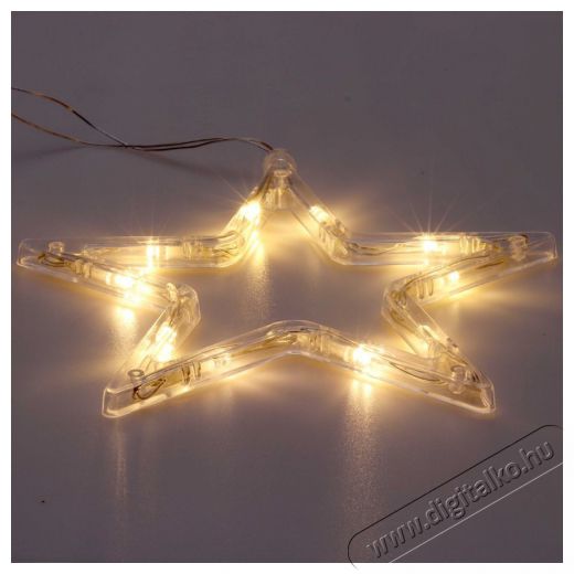 Iris Csillag alakú 18x18cm LED-es tapadókorongos fénydekoráció - meleg fehér Háztartás / Otthon / Kültér - Világítás / elektromosság - Hangulat teremtő világítás - 388833