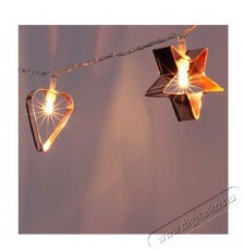 Iris Csillag+szív alakú fém 4m 20db LED-es/USB-s fénydekoráció - meleg fehér Háztartás / Otthon / Kültér - Világítás / elektromosság - Led szalag / fényfüzér - 388960