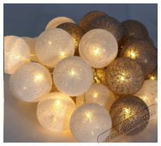 Iris G&ouml;mb alak&uacute; 6cm/sz&iacute;nes fonott/4,5m/sz&uuml;rke-feh&eacute;r/30db LED-es/USB-s f&eacute;nydekor&aacute;ci&oacute; H&aacute;ztart&aacute;s / Otthon / K&uuml;lt&eacute;r - Vil&aacute;g&iacute;t&aacute;s / elektromoss&aacute;g - Led szalag / f&eacute;nyf&uuml;z&eacute;r - 388536