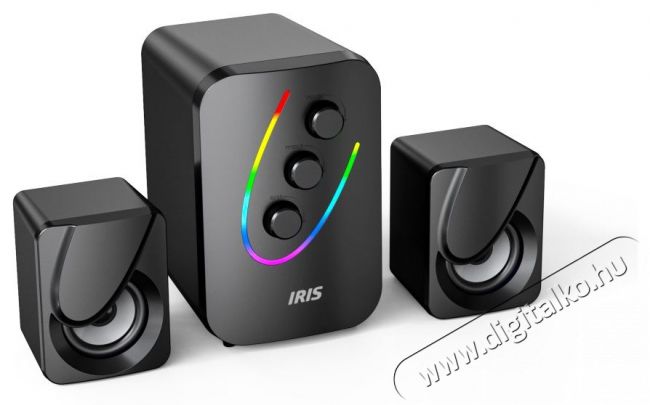 Iris H-21 fekete USB hangfal Audio-Video / Hifi / Multimédia - Hangfal - Hangfalszett - Álló / front hangfal - 385460