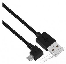 Iris 2m 90°-os micro USB 2.0 kábel Iroda és számítástechnika - Számítógép tartozék - USB kábel - 456241