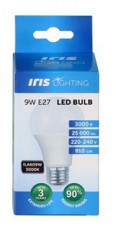 Iris Lighting E27 A60 9W/3000K/810lm LED fényforrás Háztartás / Otthon / Kültér - Világítás / elektromosság - E27 foglalatú izzó - 476747