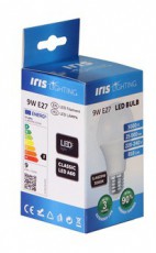 Iris Lighting E27 A60 9W/3000K/810lm LED fényforrás Háztartás / Otthon / Kültér - Világítás / elektromosság - E27 foglalatú izzó - 476747