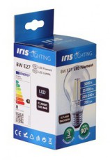 Iris Lighting Filament A Bulb E27 FLA60 8W/3000K/720lm LED fényforrás Háztartás / Otthon / Kültér - Világítás / elektromosság - E27 foglalatú izzó - 476733