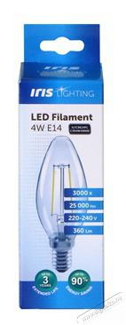Iris Lighting Filament Candle Bulb E14 FLC35 4W/3000K/360lm gyertya LED fényforrás Háztartás / Otthon / Kültér - Világítás / elektromosság - E14 foglalatú izzó - 476734