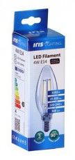 Iris Lighting Filament Candle Bulb E14 FLC35 4W/3000K/360lm gyertya LED fényforrás Háztartás / Otthon / Kültér - Világítás / elektromosság - E14 foglalatú izzó - 476734