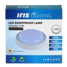 Iris Lighting ML-CELCPROOF 15W/3000K/1400lm IP44 fehér LED mennyezeti lámpa Háztartás / Otthon / Kültér - Világítás / elektromosság - Fali / mennyezeti lámpa - 476737