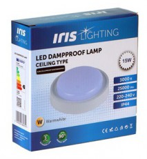 Iris Lighting ML-CELCPROOF 15W/3000K/1400lm IP44 fehér LED mennyezeti lámpa Háztartás / Otthon / Kültér - Világítás / elektromosság - Fali / mennyezeti lámpa - 476737