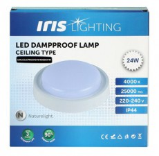 Iris Lighting ML-CELCPROOF 24W/4000K/2200lm IP44 fehér LED mennyezeti lámpa Háztartás / Otthon / Kültér - Világítás / elektromosság - Fali / mennyezeti lámpa - 476740