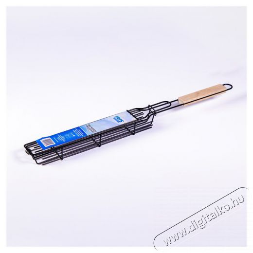 Iris KT-204 BBQ hosszú grillkosár 25cm x 4.5 cm Háztartás / Otthon / Kültér - Kültér / kerti termék / grill - Kerti grill kiegészítő - 505106