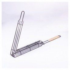 Iris KT-204 BBQ hosszú grillkosár 25cm x 4.5 cm Háztartás / Otthon / Kültér - Kültér / kerti termék / grill - Kerti grill kiegészítő - 505106