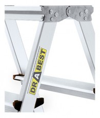 IRIS BEST DRABEST HOME 2x6 lépcsős kétoldalon járható alumínium létra, fellépő, összecsukható Háztartás / Otthon / Kültér - Kültér / kerti termék / grill - Létra - 507241