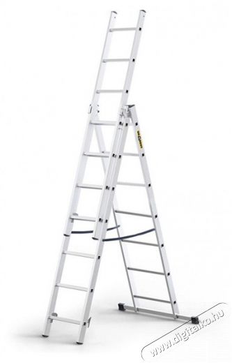IRIS BEST DRABEST HOME 3x7 lépcsős multifunkcionális alumínium létra, kitolható, összecsukható Háztartás / Otthon / Kültér - Kültér / kerti termék / grill - Létra - 507080