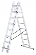 IRIS BEST DRABEST HOME 3x8 lépcsős multifunkcionális alumínium létra, kitolható, összecsukható Háztartás / Otthon / Kültér - Kültér / kerti termék / grill - Létra - 507081