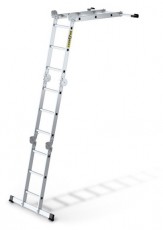 IRIS BEST DRABEST HOME 4x3 lépcsős univerzális alumínium létra, összecsukható, 150 kg teherbírás, DR-AL-DU-HOME-4X3 Háztartás / Otthon / Kültér - Kültér / kerti termék / grill - Létra - 507082