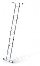 IRIS BEST DRABEST HOME 4x3 lépcsős univerzális alumínium létra, összecsukható, 150 kg teherbírás, DR-AL-DU-HOME-4X3 Háztartás / Otthon / Kültér - Kültér / kerti termék / grill - Létra - 507082