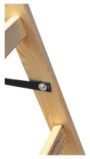 IRIS BEST DRABEST STANDARD 2x5 lépcsős fa létra, összecsukható Háztartás / Otthon / Kültér - Kültér / kerti termék / grill - Létra - 507243