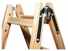 IRIS BEST DRABEST STANDARD 2x6 lépcsős fa létra, összecsukható Háztartás / Otthon / Kültér - Kültér / kerti termék / grill - Létra - 507244