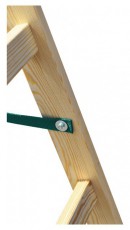 IRIS BEST DRABEST STANDARD 2x6 lépcsős fa létra, összecsukható Háztartás / Otthon / Kültér - Kültér / kerti termék / grill - Létra - 507244