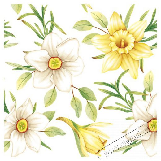 Iris Daisy-Maki Koktél szalvéta 25x25cm, 20db/csomag, 3 rétegű, vegyes minták Konyhai termékek - Egyéb / Konyhai kiegészítő - 507366