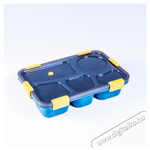 Iris KT-004-BL 5 rekeszes kék műanyag ételhordó doboz Konyhai termékek - Sütő-főzőlap, tűzhely (szabadonálló) - Ételmelegítő / melegentartó - 507514