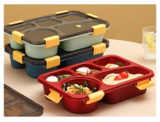 Iris KT-004-BL 5 rekeszes kék műanyag ételhordó doboz Konyhai termékek - Sütő-főzőlap, tűzhely (szabadonálló) - Ételmelegítő / melegentartó - 507514