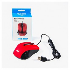 Iris IOM861-R Vezetékes Egér piros Iroda és számítástechnika - Egér - Vezetékes egér - 508312