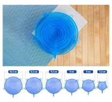 Iris KT-490 6 db-os szilikon fedő szett - Konyhai termékek - Egyéb / Konyhai kiegészítő - 507803