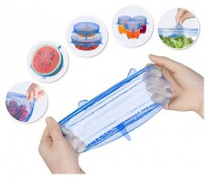 Iris KT-490 6 db-os szilikon fedő szett Konyhai termékek - Egyéb / Konyhai kiegészítő - 507803