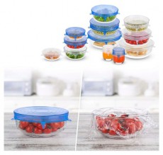 Iris KT-490 6 db-os szilikon fedő szett Konyhai termékek - Egyéb / Konyhai kiegészítő - 507803