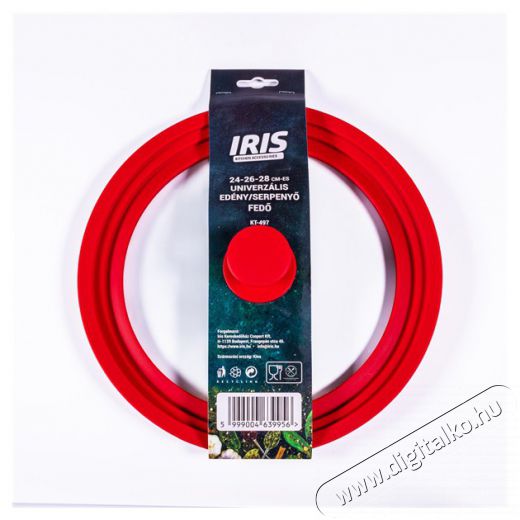 Iris KT-497 24-26-28 cm-es univerzális edény/serpenyő fedő Konyhai termékek - Egyéb / Konyhai kiegészítő - 507806