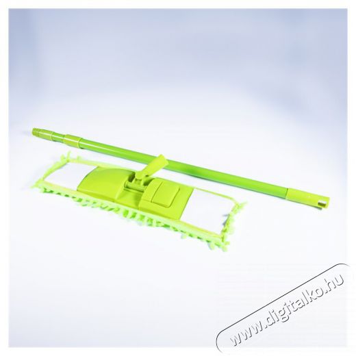Iris CT-003-G mikroszálas padlótisztító mop szett, nyéllel, cserélhető fejjel 40x13cm Háztartás / Otthon / Kültér - Tisztító / mosó - Felmosó - 513472