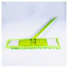 Iris CT-003-G mikroszálas padlótisztító mop szett, nyéllel, cserélhető fejjel 40x13cm Háztartás / Otthon / Kültér - Tisztító / mosó - Felmosó - 513472
